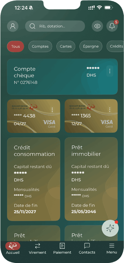 Votre banque en un clin d’œil ! 